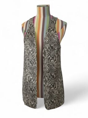 True Vintage Bogart of Texas Faux? Snakeskin Vest